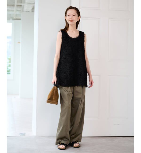 U by SPICK&SPAN「フェザーシアータンクブラウス」|シャツ・ブラウス|