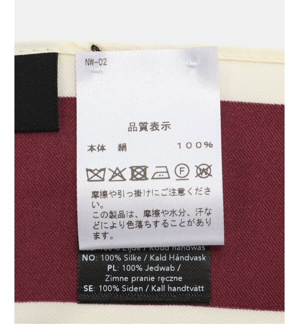 NOBLE「LE SCARF/レスカーフ square line SCARF」|バンダナ・スカーフ|