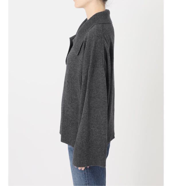 Spick and Span「《予約》ルーズウールポロシャツニット」|ニット・セーター|