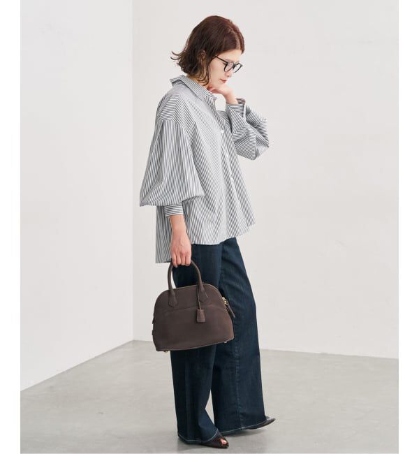 Spick and Span「《予約》CO/PEギャザースリーブシャツ」|シャツ・ブラウス|