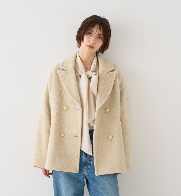 Rouge vif「【追加4】【一部店舗限定】ラメシャギースライバーPコート/ピーコート」|ピーコート|