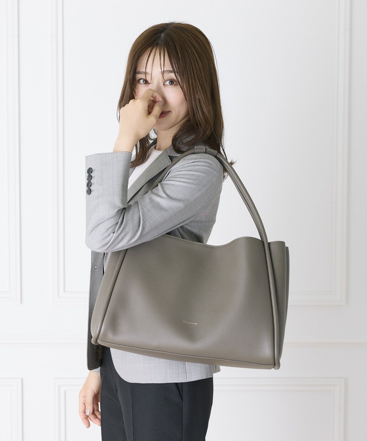 INED「Atelier leather largeバッグ《FEEL AND TASTE》」|ハンドバッグ|
