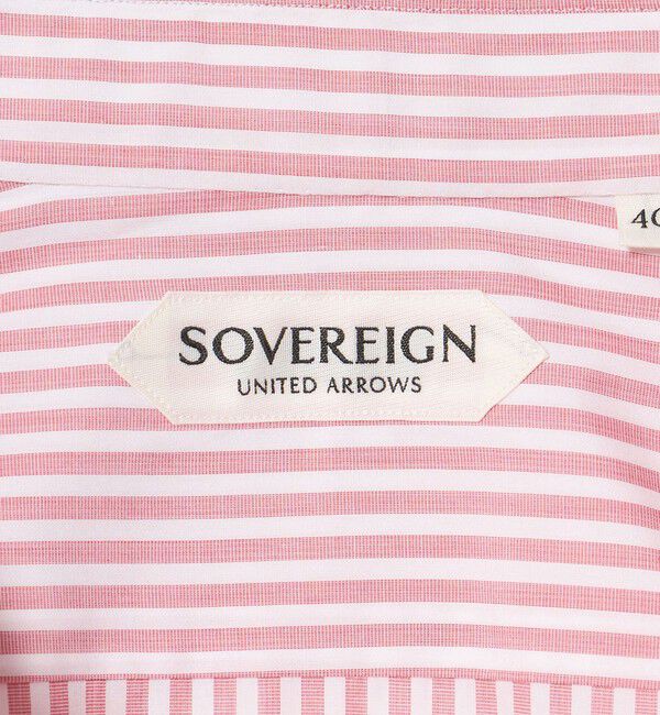 UNITED ARROWS「＜SOVEREIGN＞ GRANDI＆RUBINELLI ロンドンストライプ ハンドライン ワイドカラーシャツ」|シャツ・ブラウス|