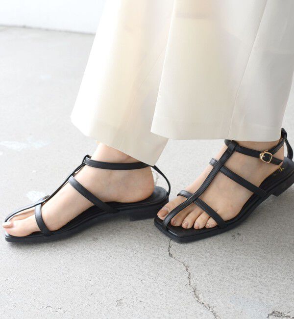 SHIPS for women「* スリム ストラップ サンダル 22.5～25.5cm◇」|サンダル|