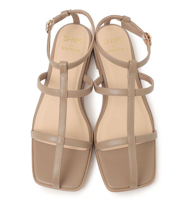 SHIPS for women「* スリム ストラップ サンダル 22.5～25.5cm◇」|サンダル|