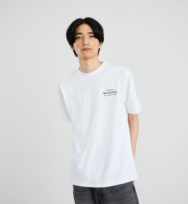 SHIPS「【City Ambient Products別注】Ben Lenovitz: DOG CAT Tシャツ」|Tシャツ・カットソー|