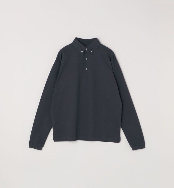 SHIPS any「SHIPS any:〈抗菌防臭/遮熱/UVカット機能等〉 鹿の子 ロングスリーブ ポロシャツ◆」|Tシャツ・カットソー|