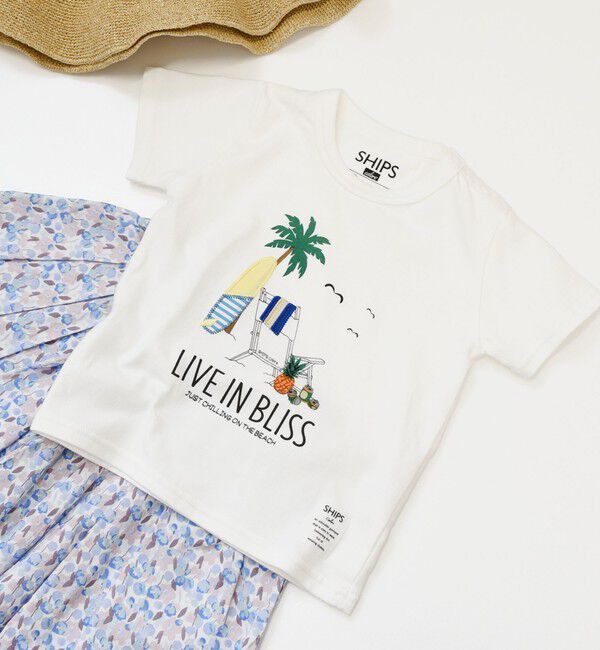 SHIPS Colors 「SHIPS Colors:80～130cm / パッチワーク 刺繍 Tシャツ」|Tシャツ・カットソー|