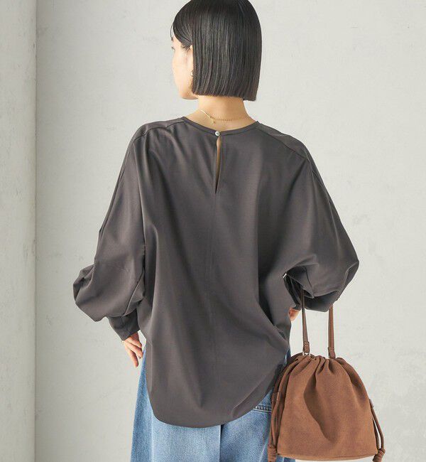 SHIPS for women「《予約》〈手洗い可能〉セルロース ポンチ ドルマン プルオーバー」|Tシャツ・カットソー|