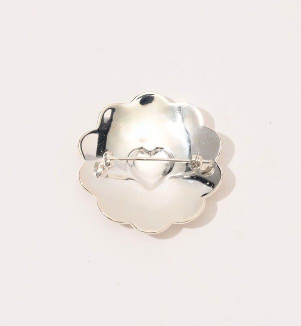 TOMORROWLAND GOODS「ADRAR Flower Heart シルバー ブローチピン」|ブローチ・コサージュ|
