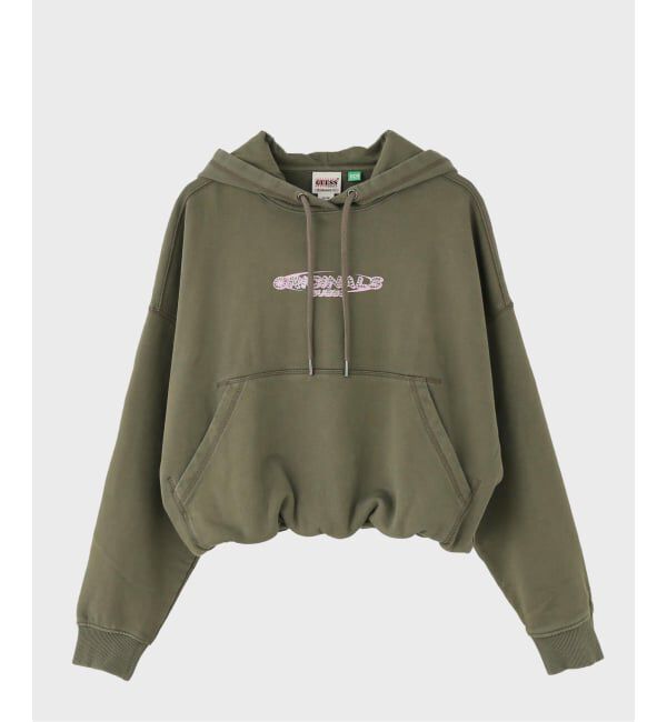 JOINT WORKS「GUESS Originals/ゲス オリジナルス GO BUBBLE HEM OS HOODIE」|パーカー|カーキ