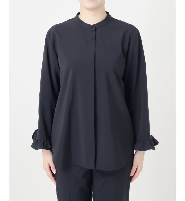 VERMEIL par iena「《予約》ステファニーツイルフリルブラウス」|シャツ・ブラウス|