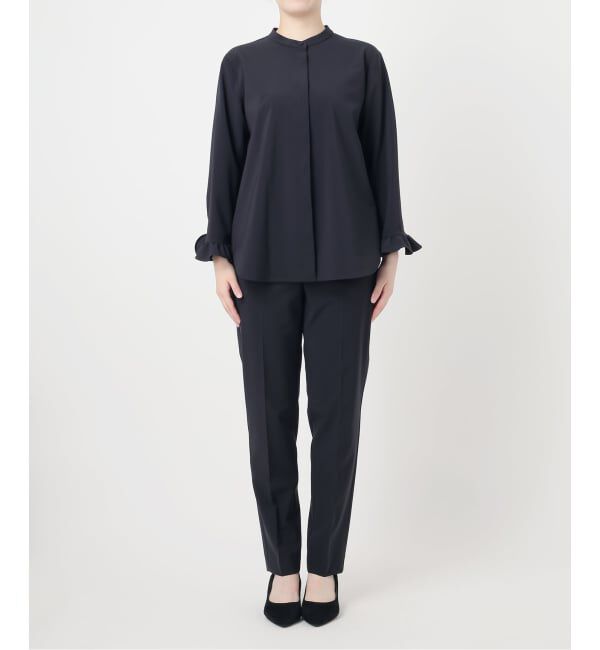 VERMEIL par iena「《予約》ステファニーツイルフリルブラウス」|シャツ・ブラウス|
