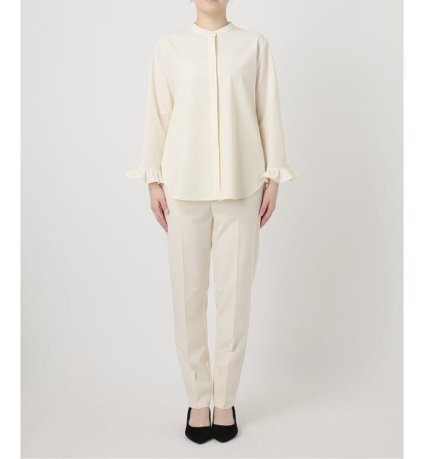 VERMEIL par iena「《予約》ステファニーツイルフリルブラウス」|シャツ・ブラウス|