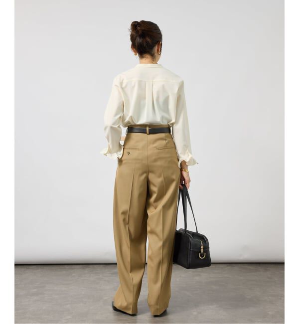 VERMEIL par iena「《予約》ステファニーツイルフリルブラウス」|シャツ・ブラウス|