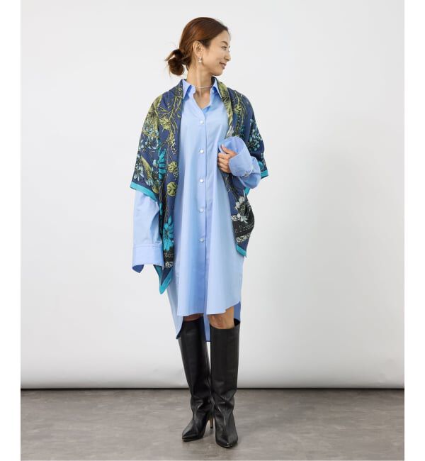 VERMEIL par iena「《予約》manipuri インドストール フローラルティー 120x120cm 163333009」|ストール|