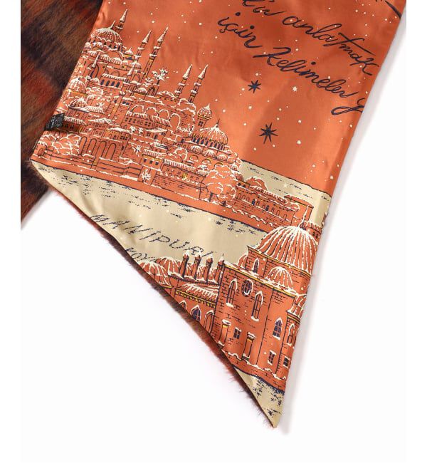 VERMEIL par iena「《予約》manipuri シルクWマフラー 41x190cm 0163339001/007」|マフラー|