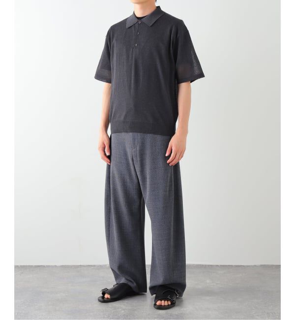 EDIFICE「LINEN LUXE ニット ポロ」|ポロシャツ|