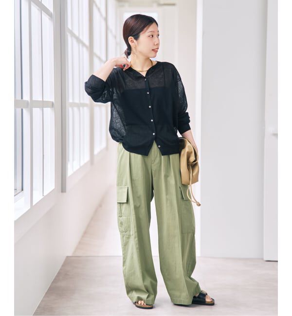 Spick and Span「コットンリネンカーディガン」|カーディガン|