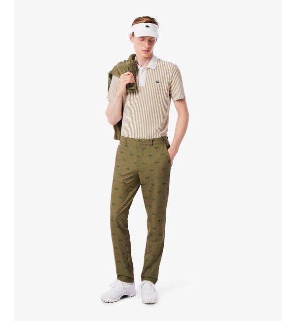 LACOSTE「ヒートコントロールストライプポロシャツ」|ポロシャツ|
