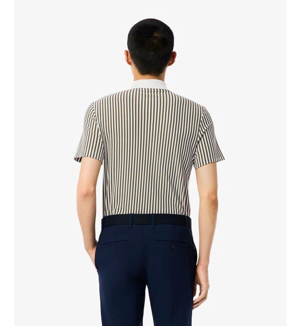 LACOSTE「ヒートコントロールストライプポロシャツ」|ポロシャツ|