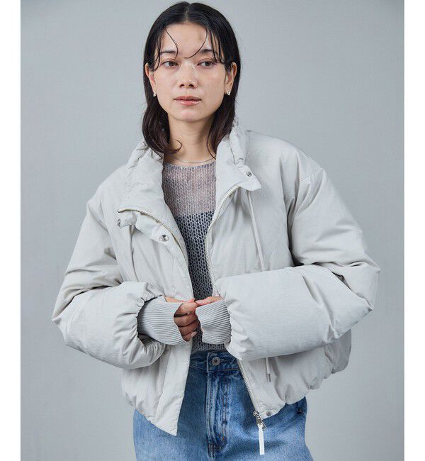 SALON adam et rope'「[GREENDOWN（グリーンダウン）]クロップドダウンブルゾン/ 撥水加工」|ダウン|