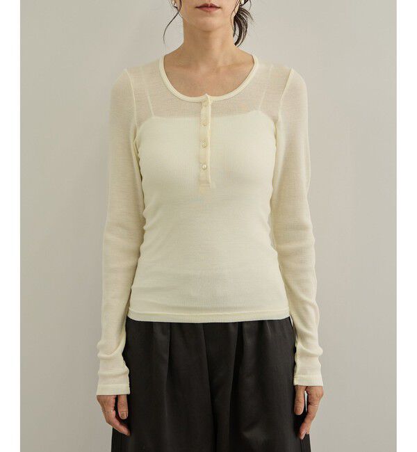 SALON adam et rope'「HugWool ヘンリーネックプルオーバー / イージーケア」|Tシャツ・カットソー|