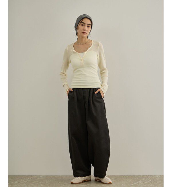 SALON adam et rope'「HugWool ヘンリーネックプルオーバー / イージーケア」|Tシャツ・カットソー|