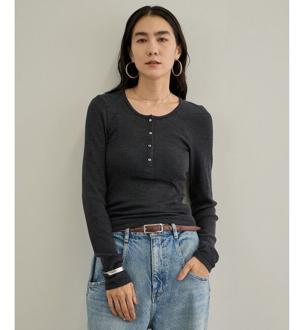SALON adam et rope'「HugWool ヘンリーネックプルオーバー / イージーケア」|Tシャツ・カットソー|