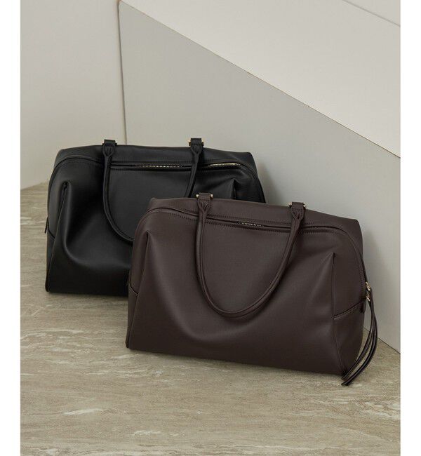 SALON adam et rope'「【WEB限定】レザーワンハンドルボストン / A4対応」|ボストンバッグ|