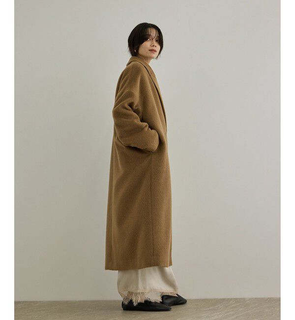 SALON adam et rope'「MTR アルパカシャギーロングコート / 軽量」|チェスターコート|