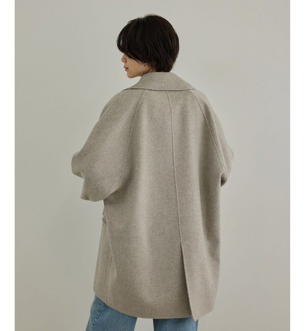 SALON adam et rope'「シャルムリバーショートPコート」|ピーコート|