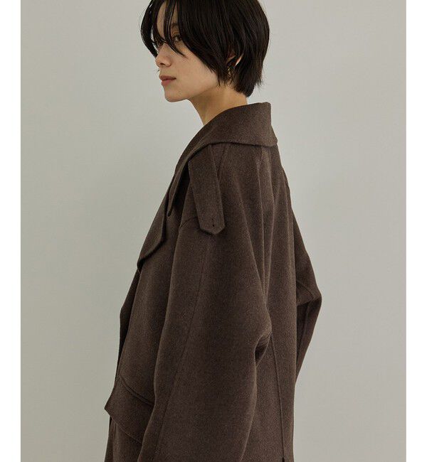 SALON adam et rope'「シャルムリバーショートPコート」|ピーコート|