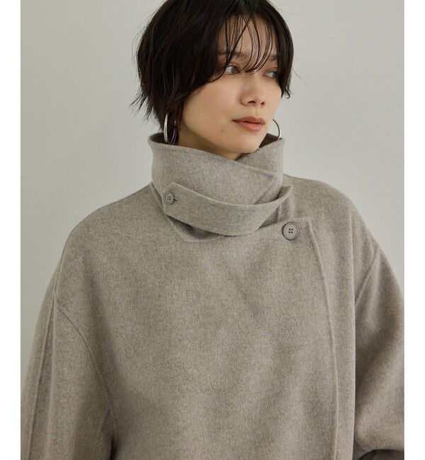 SALON adam et rope'「シャルムリバーショートPコート」|ピーコート|