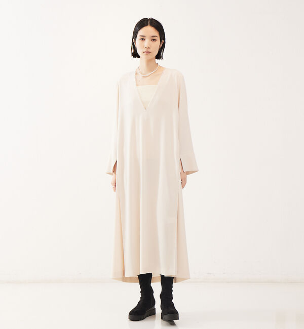The Store by C' 「【COCUCA】バックサテンドレス」|ワンピース|