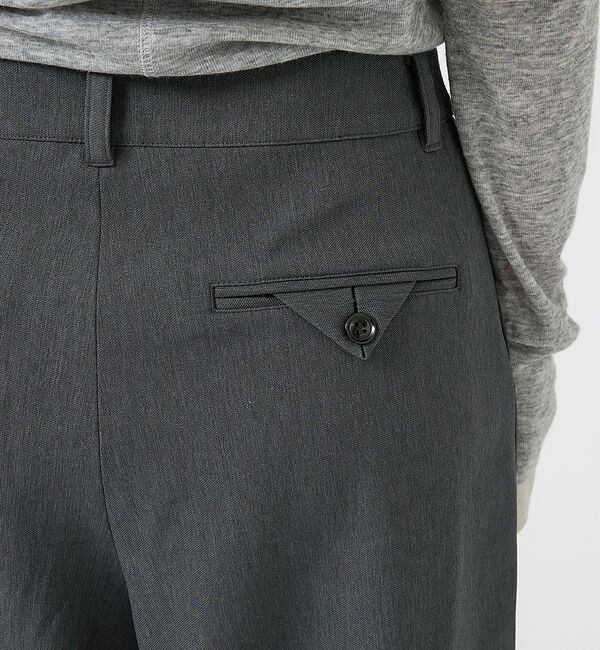NOMINE「【セットアップ対応】フロントボタン ウールライクオックス バミューダワイドパンツ」|その他|
