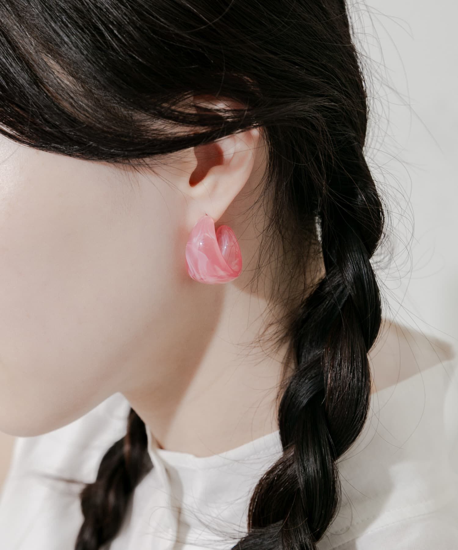 SMELLY「カラーワイドフープピアス」|ピアス|