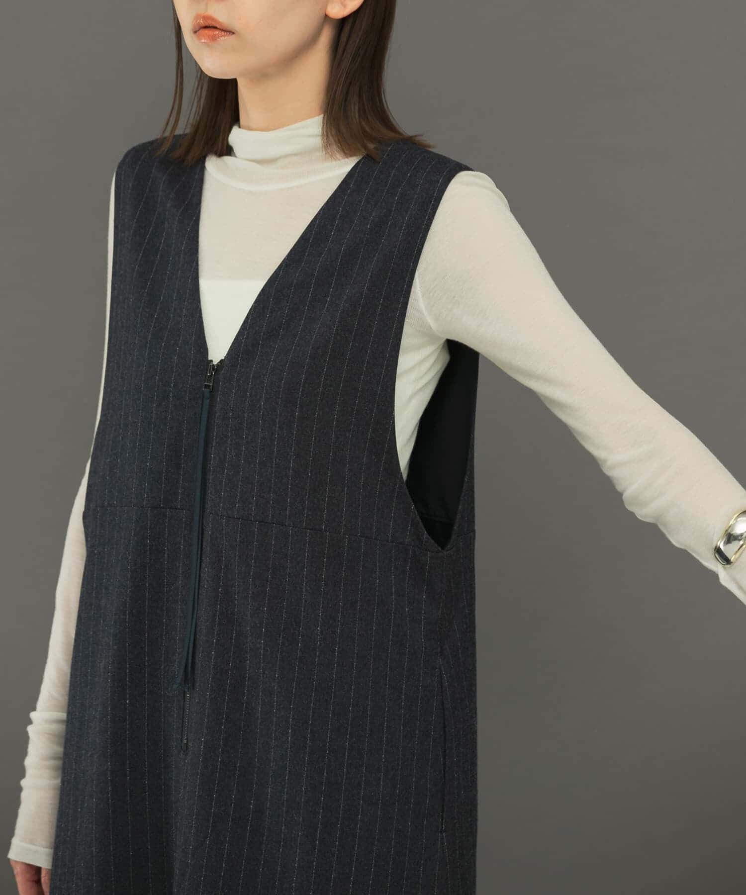 URBAN RESEARCH ROSSO「ディープVネックストライプワンピース」|ワンピース|