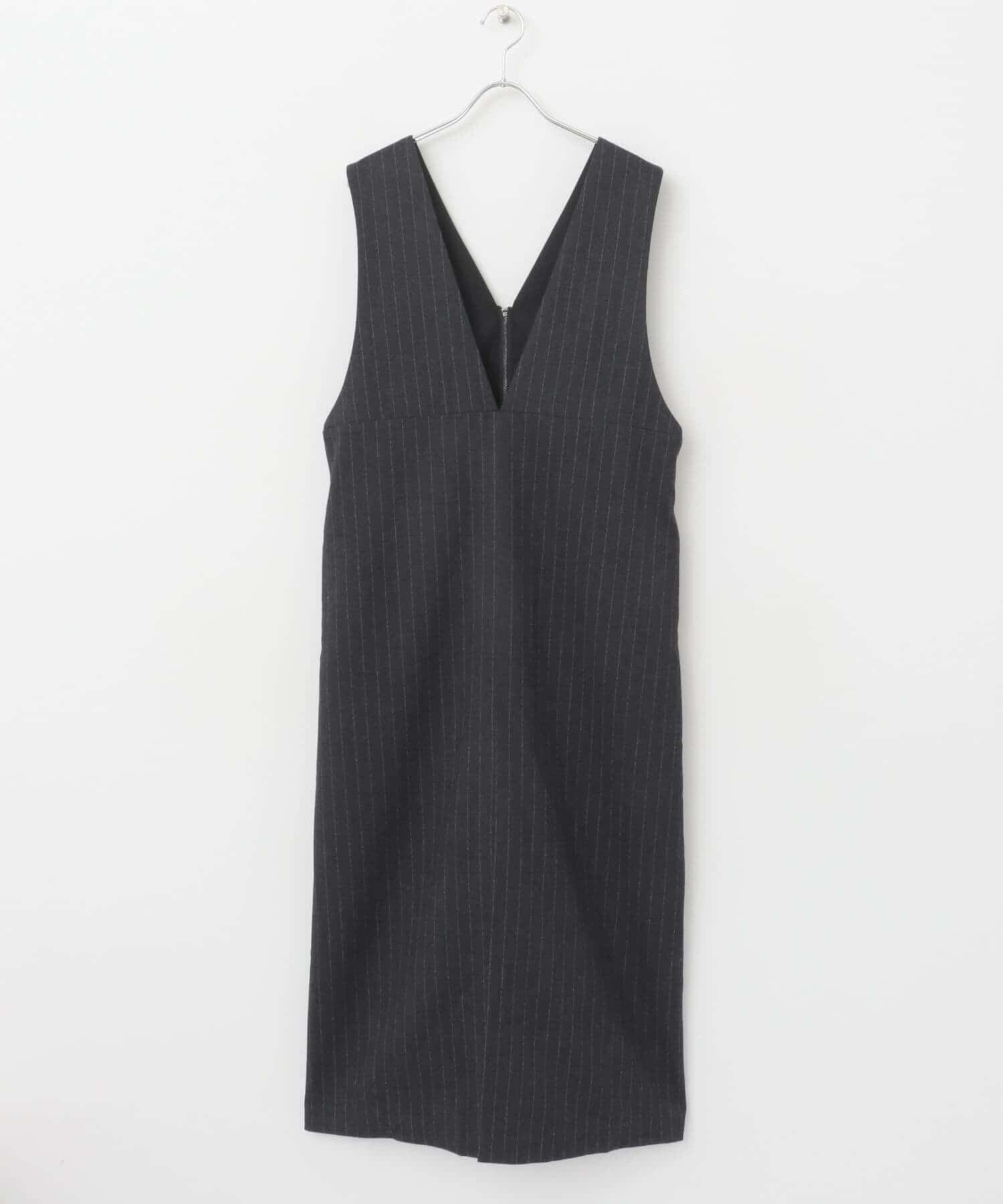 URBAN RESEARCH ROSSO「ディープVネックストライプワンピース」|ワンピース|