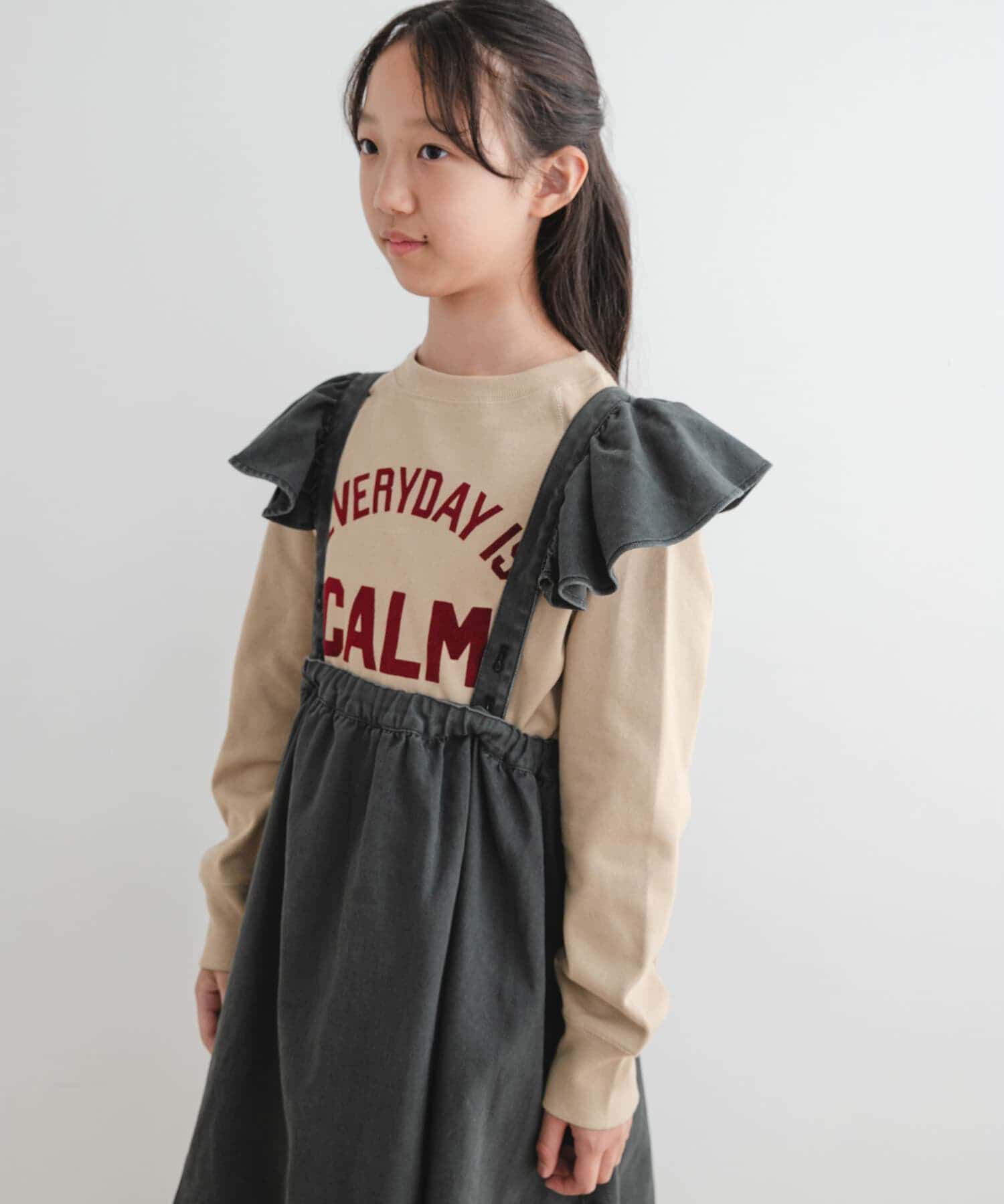 URBAN RESEARCH DOORS「『WEB/一部店舗限定サイズ』2WAYフリルジャンパースカート(KIDS)」|ワンピース|