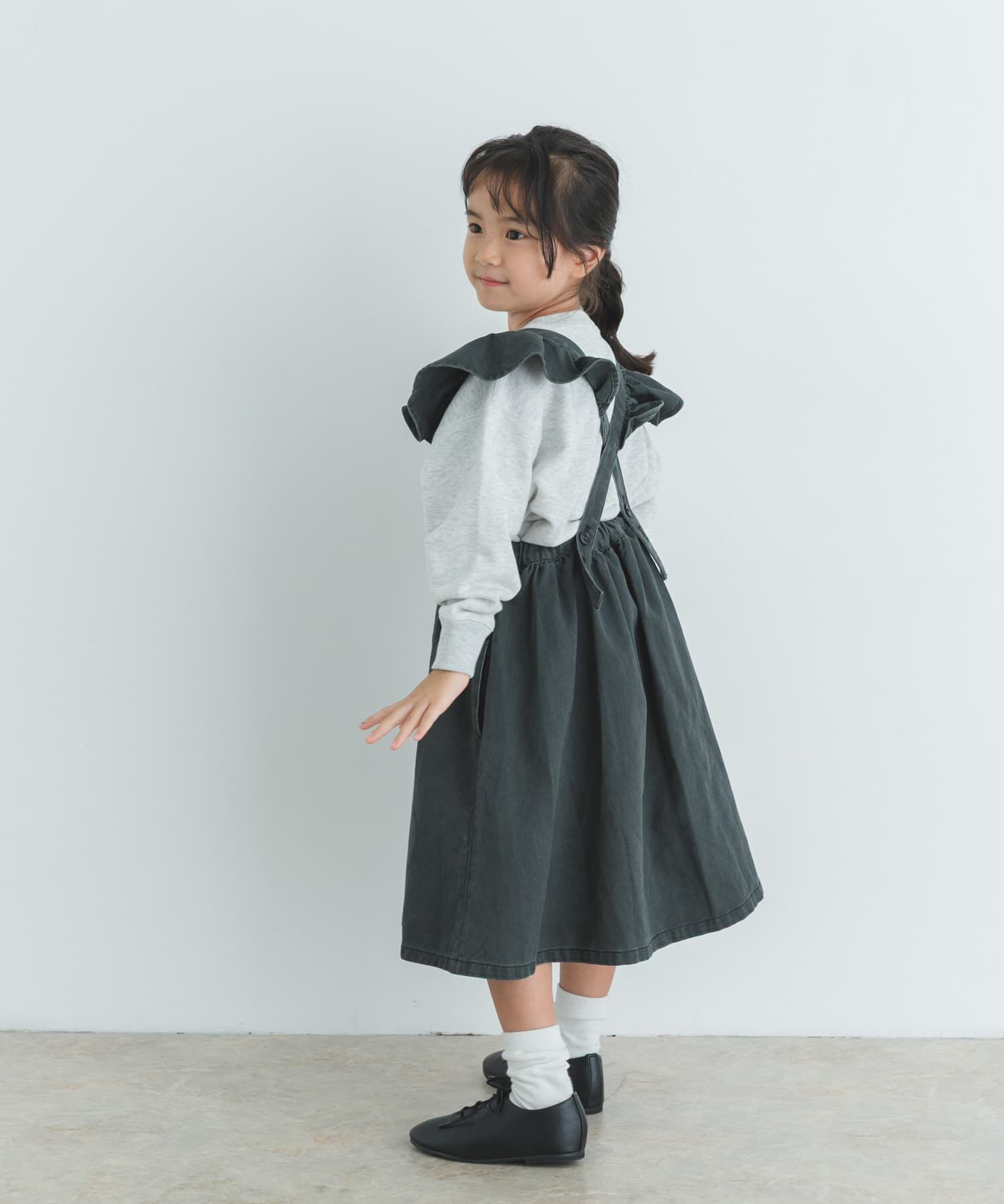 URBAN RESEARCH DOORS「『WEB/一部店舗限定サイズ』2WAYフリルジャンパースカート(KIDS)」|ワンピース|