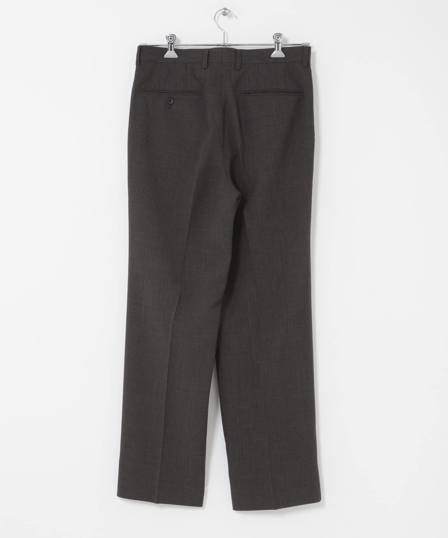 URBAN RESEARCH DOORS「LIFE STYLE TAILOR　ウーリーノグレンチェック2タックパンツ」|スラックス|