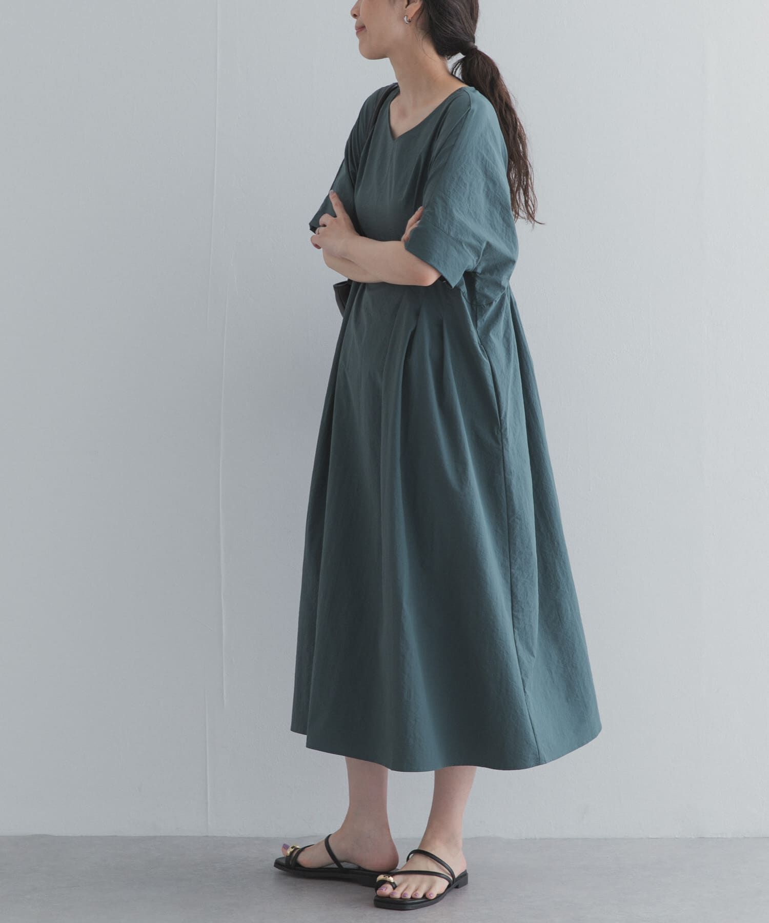 URBAN RESEARCH DOORS「ウエストタックワンピース」|ワンピース|