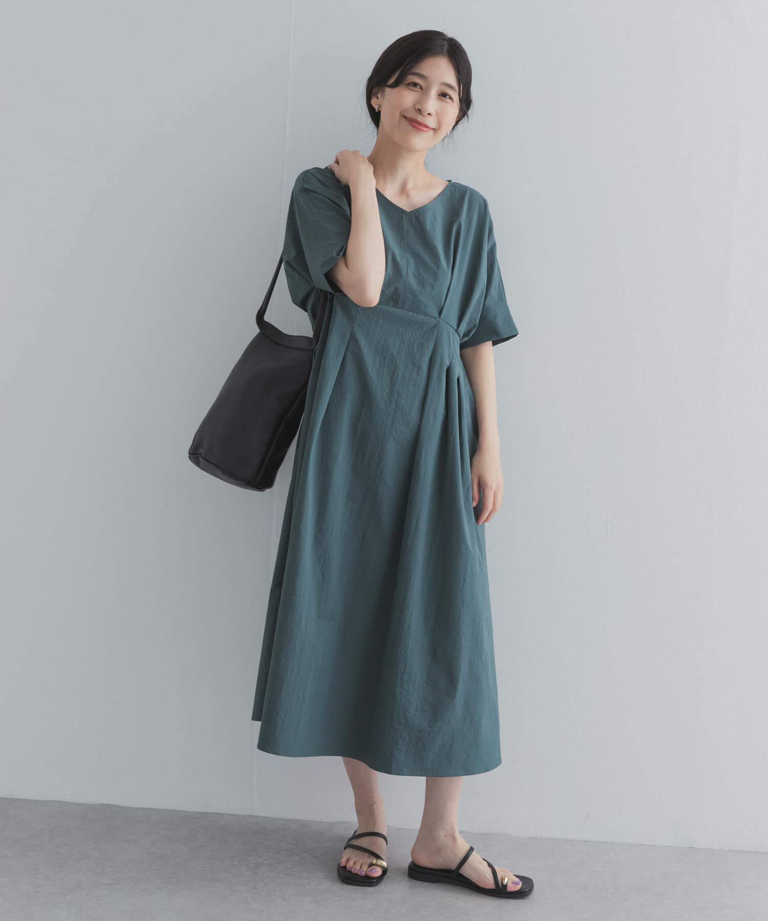 URBAN RESEARCH DOORS「ウエストタックワンピース」|ワンピース|