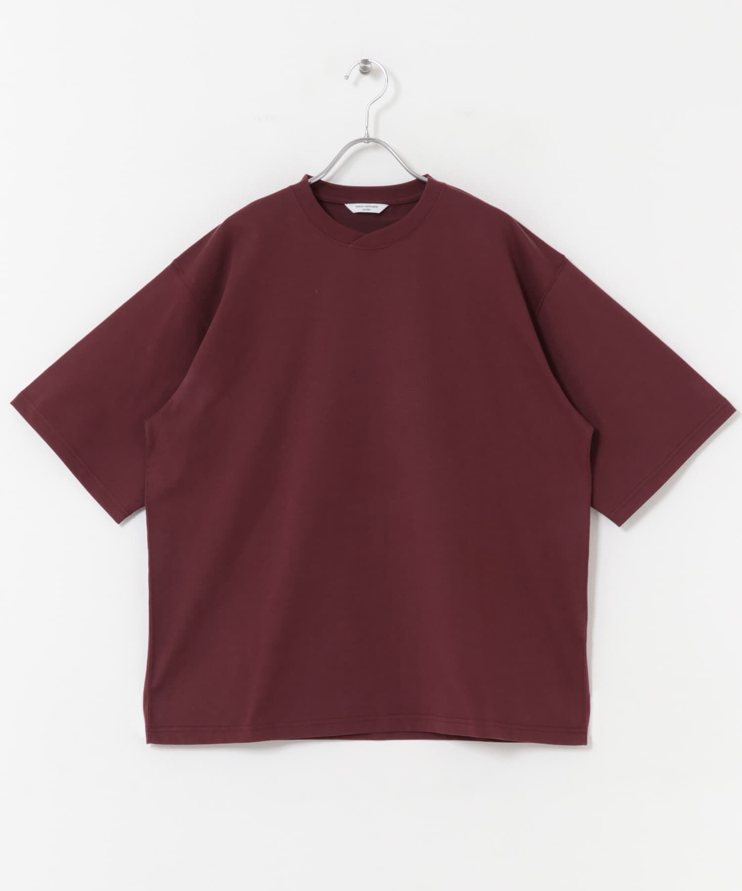URBAN RESEARCH DOORS「『速乾/接触冷感/UVカット』Sorona ラウンドカラーショートスリーブTシャツ」|Tシャツ・カットソー|