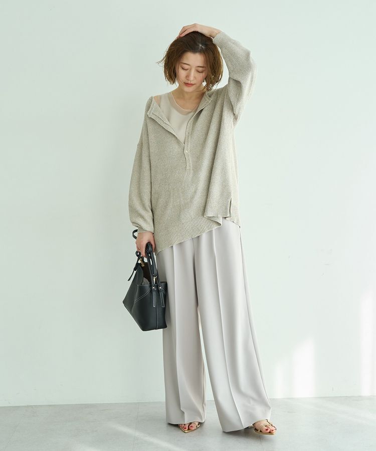 YECCA VECCA「2wayヘンリーネックルーズニット」|ニット・セーター|