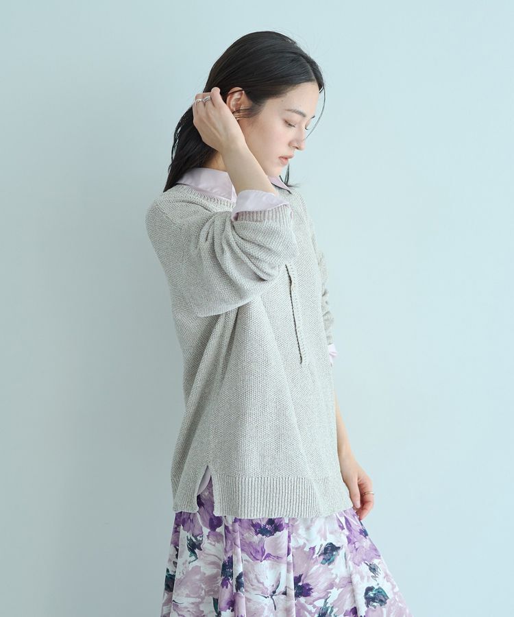 YECCA VECCA「2wayヘンリーネックルーズニット」|ニット・セーター|