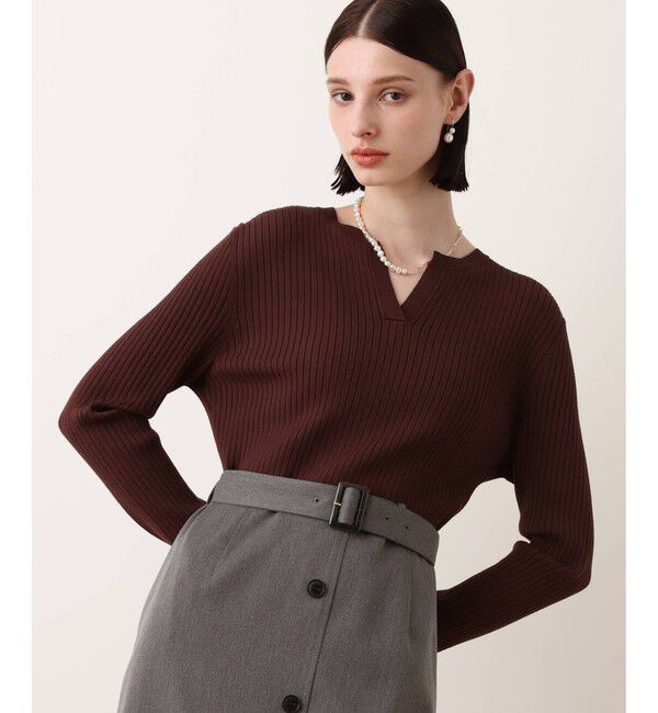 allureville「キーネックドッキングワンピース」|ワンピース|