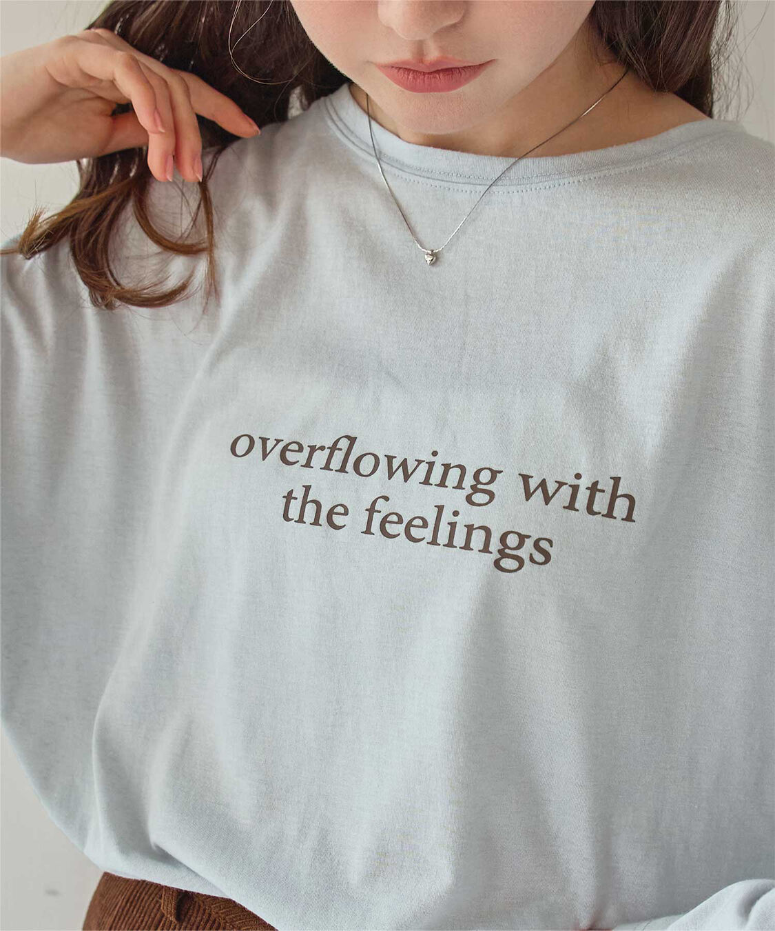 titivate「文字プリントシアーロングTシャツ」|Tシャツ・カットソー|