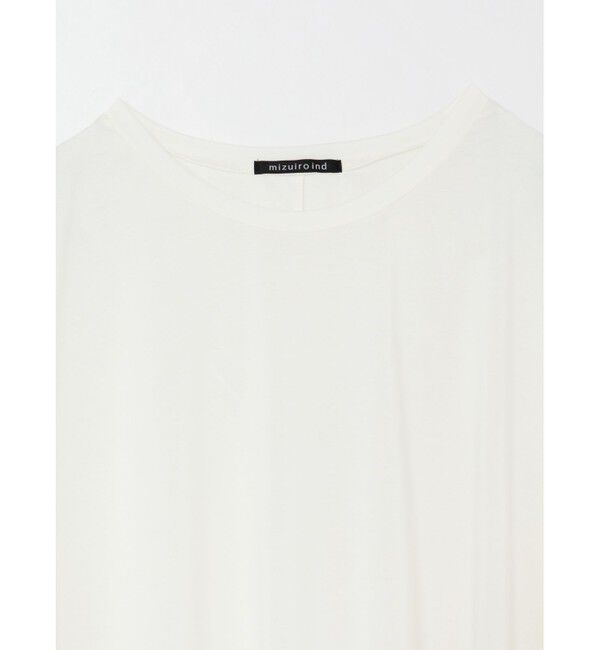 mizuiro ind「mizuiro ind ワイドクルーネックプルオーバー」|Tシャツ・カットソー|